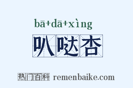 叭哒杏是什么意思的图片